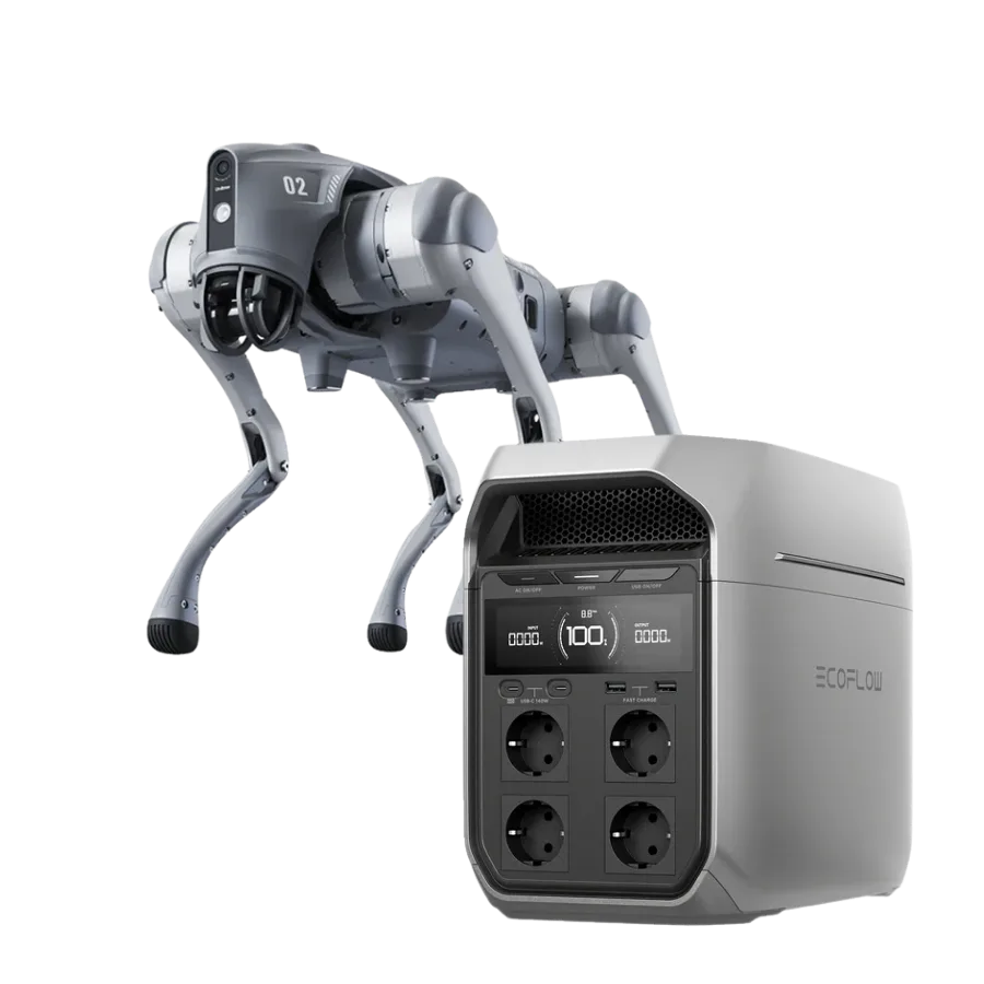 Unitree Go2 Pro – Ultra-Autonomy Bundle (Inklusive EcoFlow Delta 3 Ultra Plus Powerstation) – Vierbeiniger Roboter